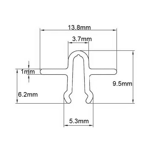 Snap In Fit Patio Track
