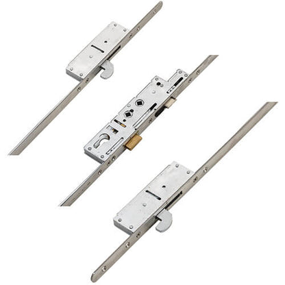 Latch Deadbolt 2 Hooks Double Spindle Multipoint Door Lock - 20mm Faceplate