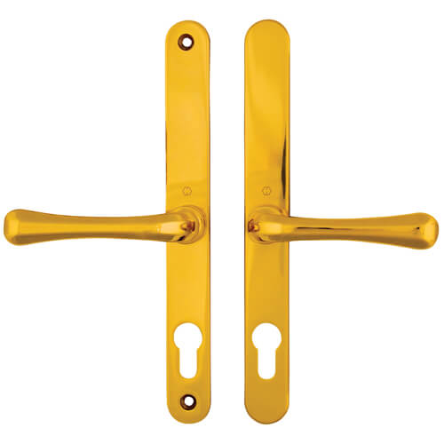 Lever UPVC Multipoint Door Handles - 68mm PZ Sprung 215mm Screw Centres