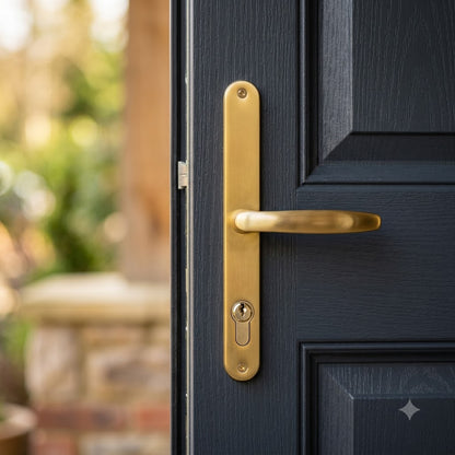 Lever UPVC Multipoint Door Handles - 68mm PZ Sprung 215mm Screw Centres