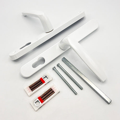 Lever UPVC Multipoint Door Handles - 68mm PZ Sprung 215mm Screw Centres