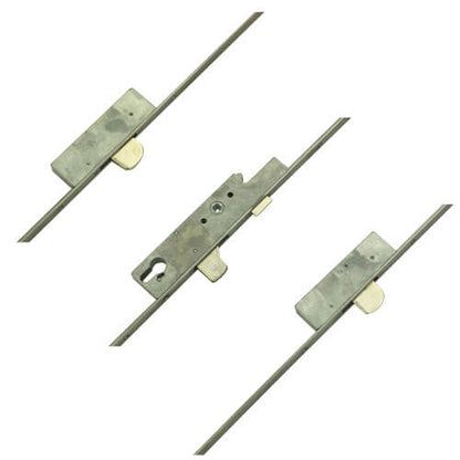 Latch 3 Drop Bolts Key Wind Operated Multipoint Door Lock - Flat 16mm or 20mm Faceplate