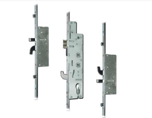 Lever Operated Latch & Hookbolt Twin Spindle - 2 Hook, 2 Anti-Lift & 4 Roller