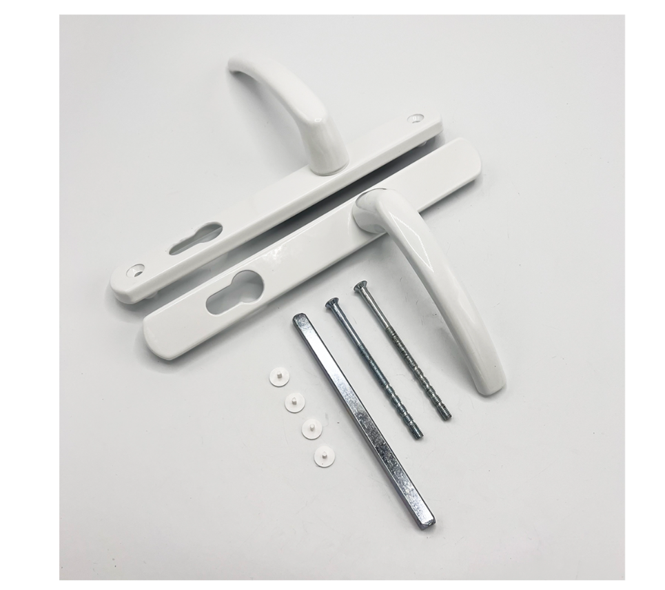 Lever UPVC Multipoint Door Handles - 85mm PZ Sprung 195mm Screw Centres