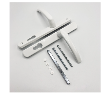 Lever UPVC Multipoint Door Handles - 85mm PZ Sprung 195mm Screw Centres
