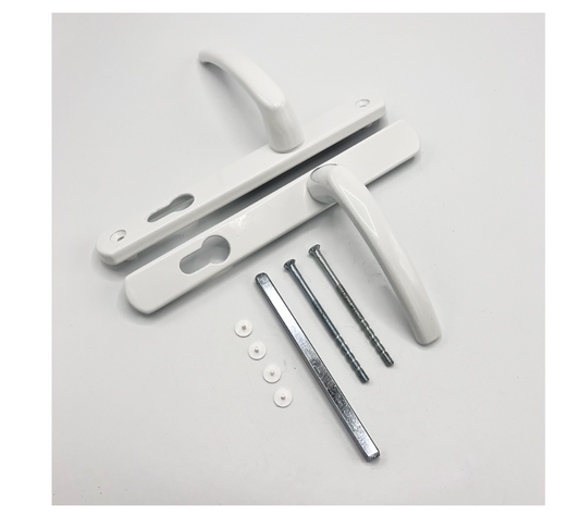 Lever UPVC Multipoint Door Handles - 85mm PZ Sprung 195mm Screw Centres