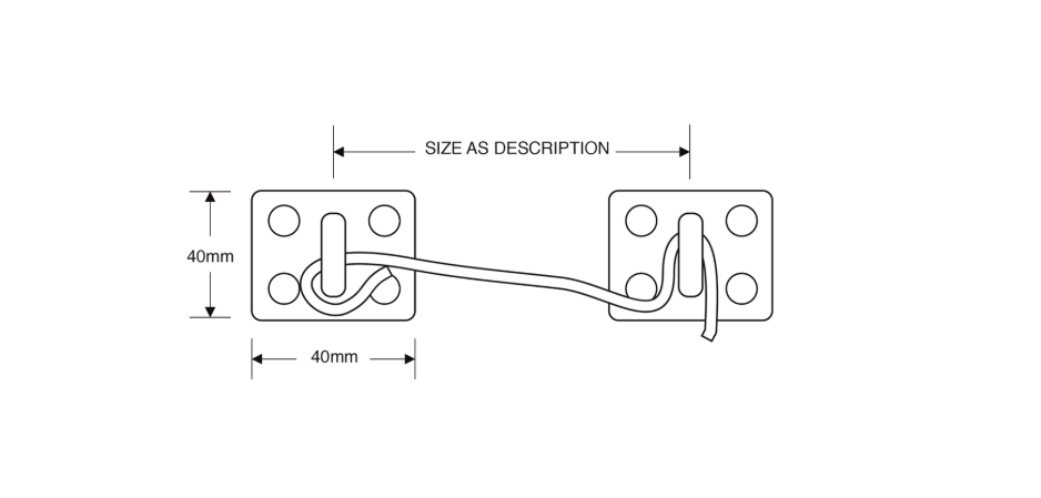 ASEC Wire Cabin Hook