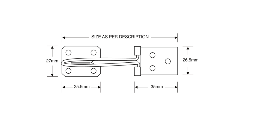 ASEC Wire Hasp & Staple