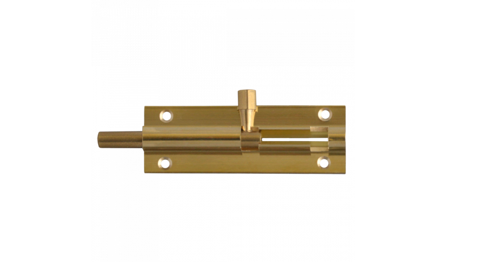 ASEC Brass 25mm Wide Straight Barrel Bolt