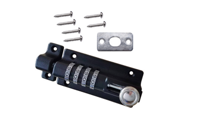 ASEC Combination Tower Bolt Black