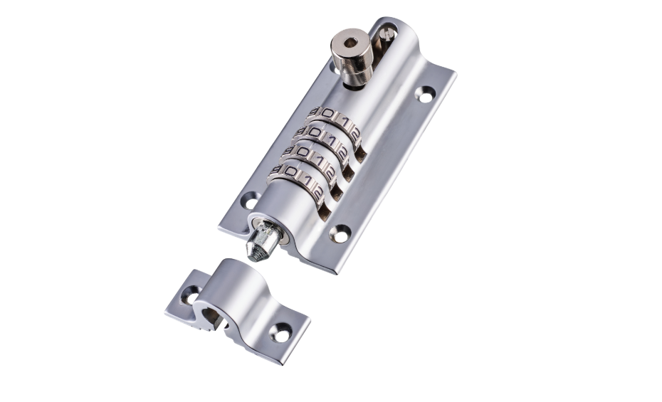 SQUIRE Combi4  Polished Chrome Die Cast 4 Wheel Combination Bolt 120mm X 50mm
