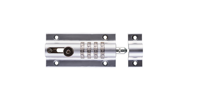 SQUIRE Combi4  Polished Chrome Die Cast 4 Wheel Combination Bolt 120mm X 50mm