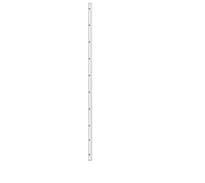 KICKSTOP 9614 16mm Birmingham Door Bar
