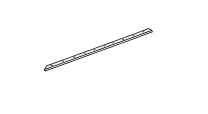 KICKSTOP 9615 20mm Birmingham Door Bar White