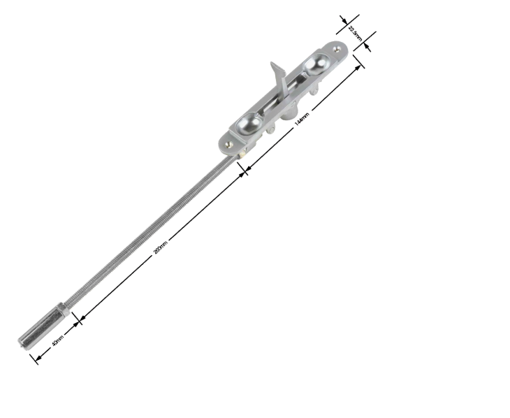 ALPRO 300mm Flush Bolt C/W Guide