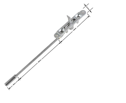 ALPRO 300mm Flush Bolt C/W Guide