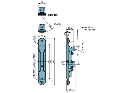 RYOBI Flush Bolt Silver