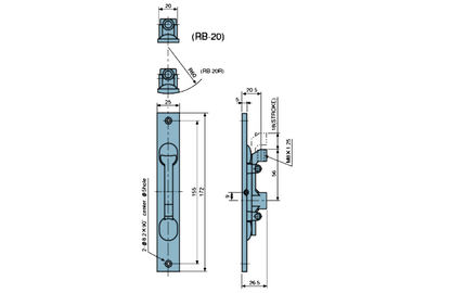 RYOBI Flush Bolt Silver