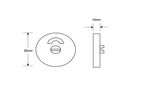 ASEC 10mm Stainless Steel Toilet Indicator Set
