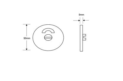 ASEC 5mm Stainless Steel Toilet Indicator Set