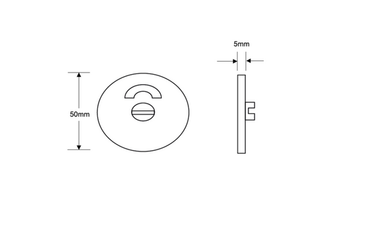 ASEC 5mm Stainless Steel Toilet Indicator Set