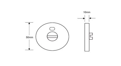 ASEC Disabled Turn Toilet Indicator Bolt