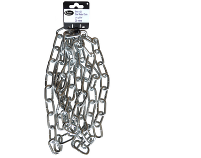 ASEC Steel Welded Chain Silver 2.5m Length