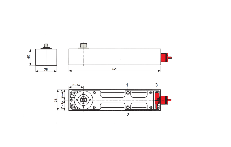DORMAKABA BTS80 EMB Fire Rated Floor Spring 24V DC