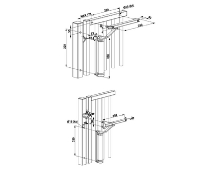 LOCINOX Lion Hydraulic Gate Closer
