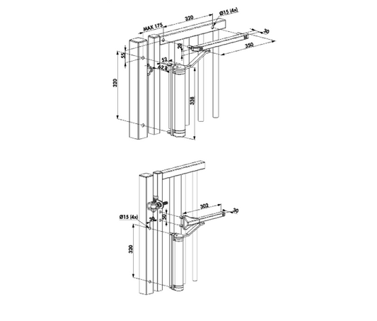 LOCINOX Lion Hydraulic Gate Closer