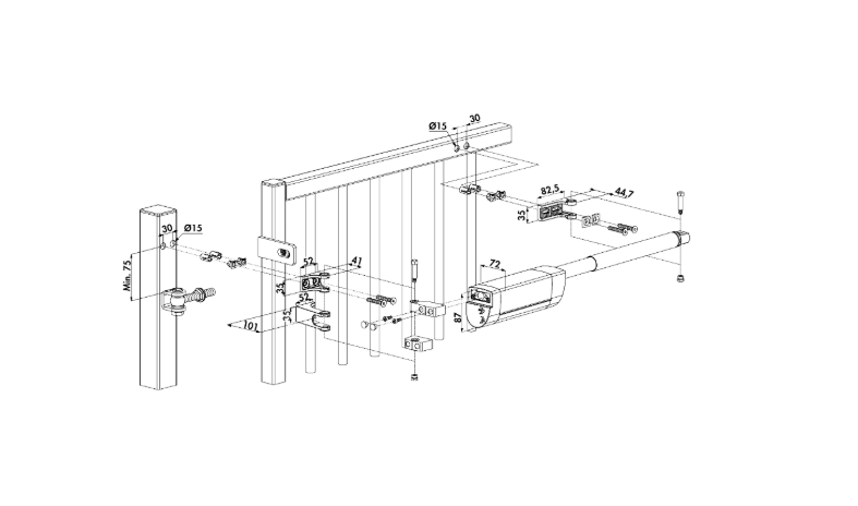 LOCINOX Samson 2 Hydraulic Gate Closer