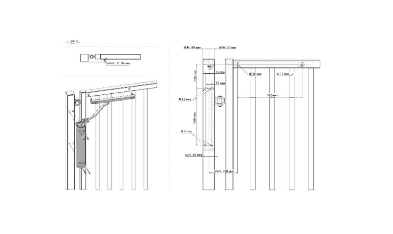 LOCINOX Verticlose 2 Hydraulic Gate Closer