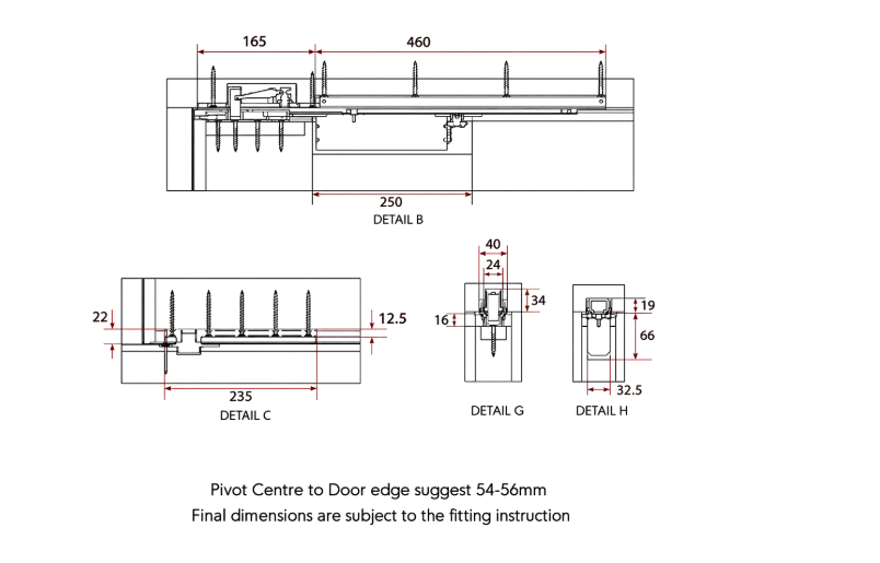 RUTLAND ITS.11204.DAX Double Action Door Closer With Intumescent Fire Rated EN 3-4