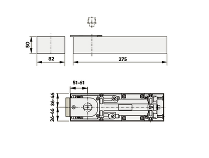 DORMAKABA BTS75R Fire Rated Floor Spring Door Closer