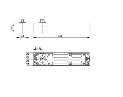 DORMAKABA BTS80 Fire Rated Floor Spring Door Closer