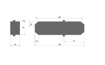 ASEC Architectural Size 2-4 Fire Rated Door Closer C/W Cover & Arm