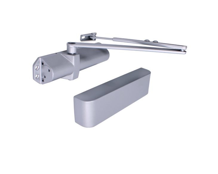 ASEC Architectural Size 2-4 Fire Rated Door Closer With Backcheck C/W Cover & Arm