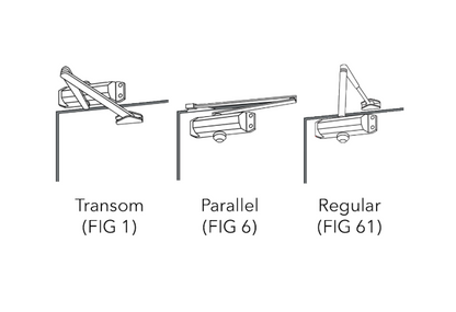 ASEC Vital Size 3 Overhead Door Closer