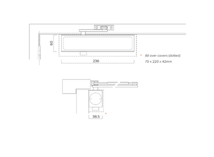 BRITON 1120B Size 2-4 Fire Rated Overhead Door Closer