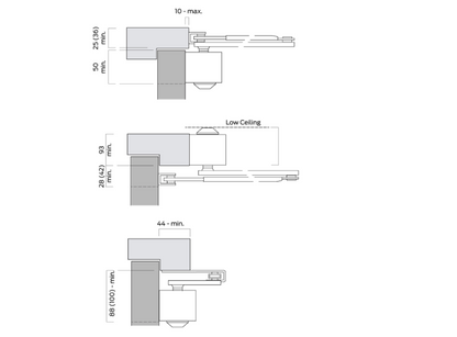 BRITON 2003 Size 3 Fire Rated Overhead Door Closer