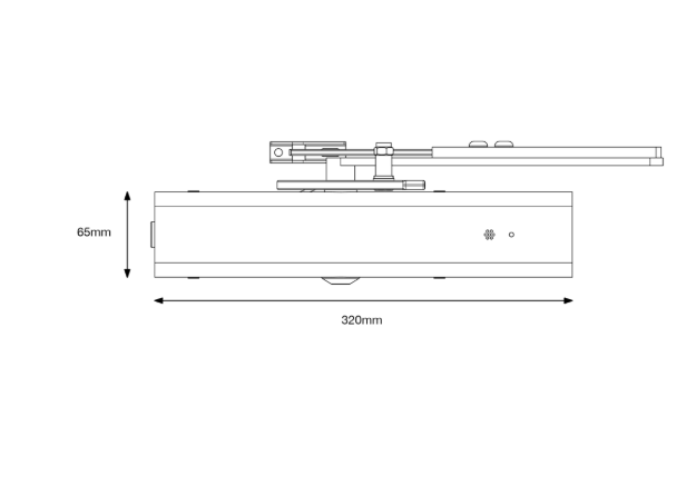 FIRECO Freedor SmartSound Wireless Overhead Door Closer Size 4