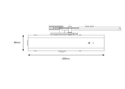FIRECO Freedor SmartSound Wireless Overhead Door Closer Size 4