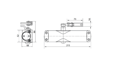 GEZE TS1000C Size 2-3 Overhead Door Closer