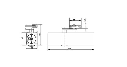 GEZE TS2000NV Size 2-4 Overhead Door Closer