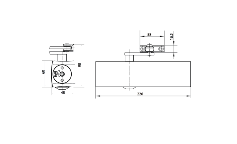 GEZE TS3000 Size 1-4 Overhead Cam Door Closer