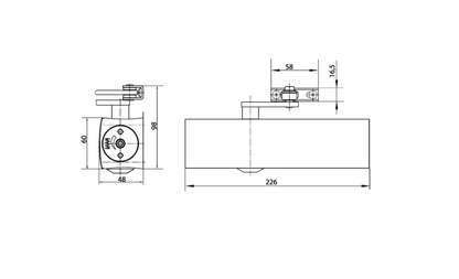 GEZE TS3000 Size 1-4 Overhead Cam Door Closer