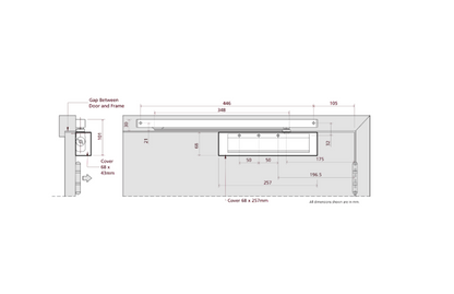 RUTLAND Fire Rated TS.11205 Slide Arm Door Closer Size EN 2-5