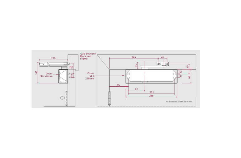 RUTLAND Fire Rated TS.9205 Door Closer Size EN 2-5 With Backcheck & Delayed Action