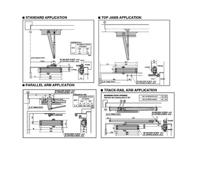 RYOBI Powerglide 1553 Overhead Door Closer Size 3