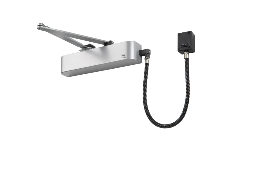 UNION CE4F-E Size 4 Electromagnetic Overhead Door Closer With Swing Free Or Hold Open Facility